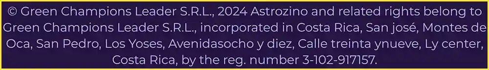 Astrozino Sicherheit und Lizenzen